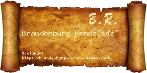 Brandenburg Renátó névjegykártya