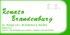renato brandenburg business card